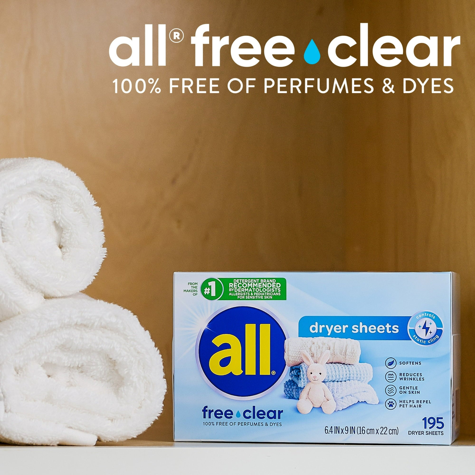 All Fabric Softener Dryer Sheets for Sensitive Skin