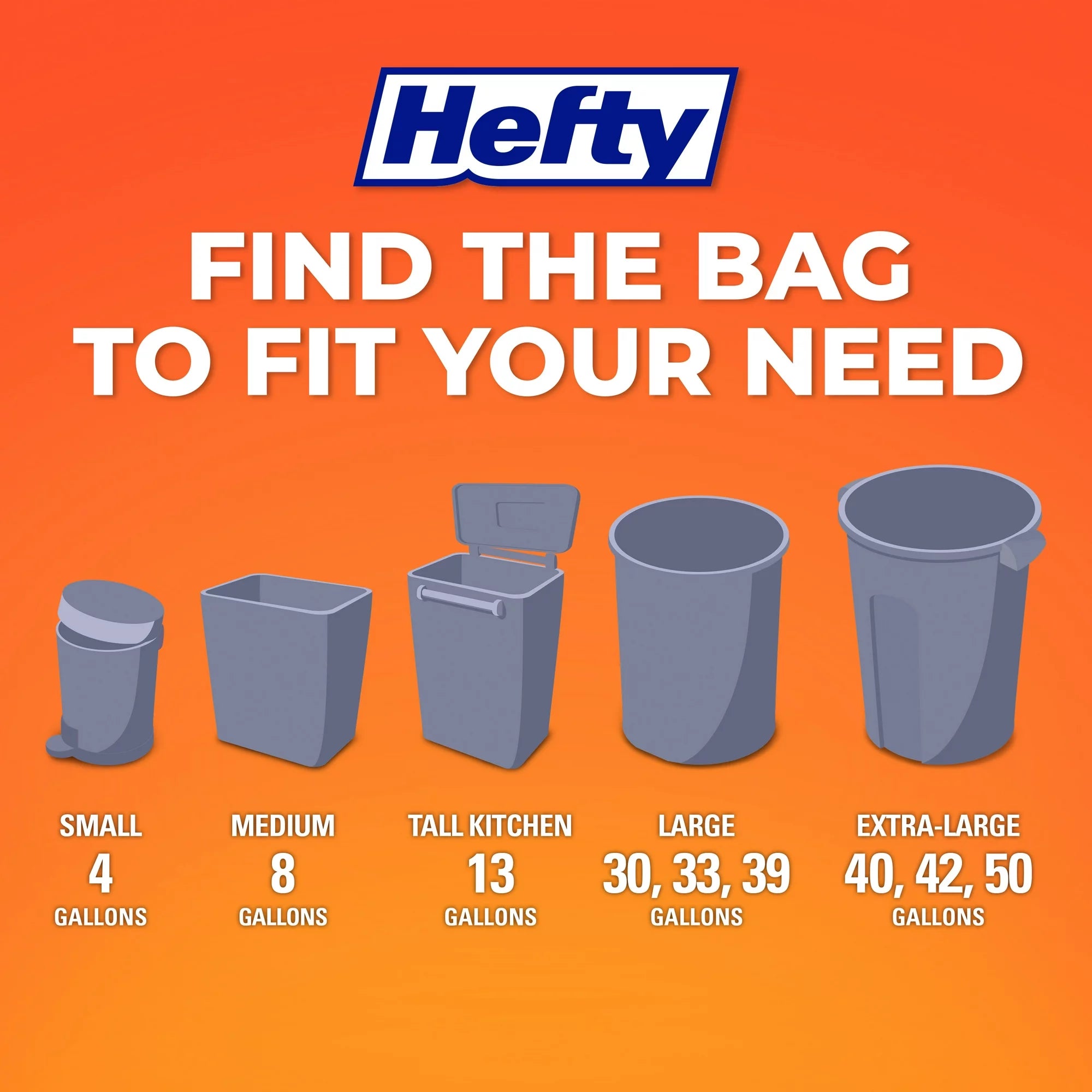 Hefty Medium Garbage Bags Fabuloso Scent