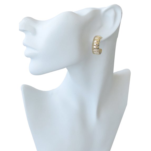 Time and Tru Women’s 6-Piece Two-Tone Hoop Earring Set