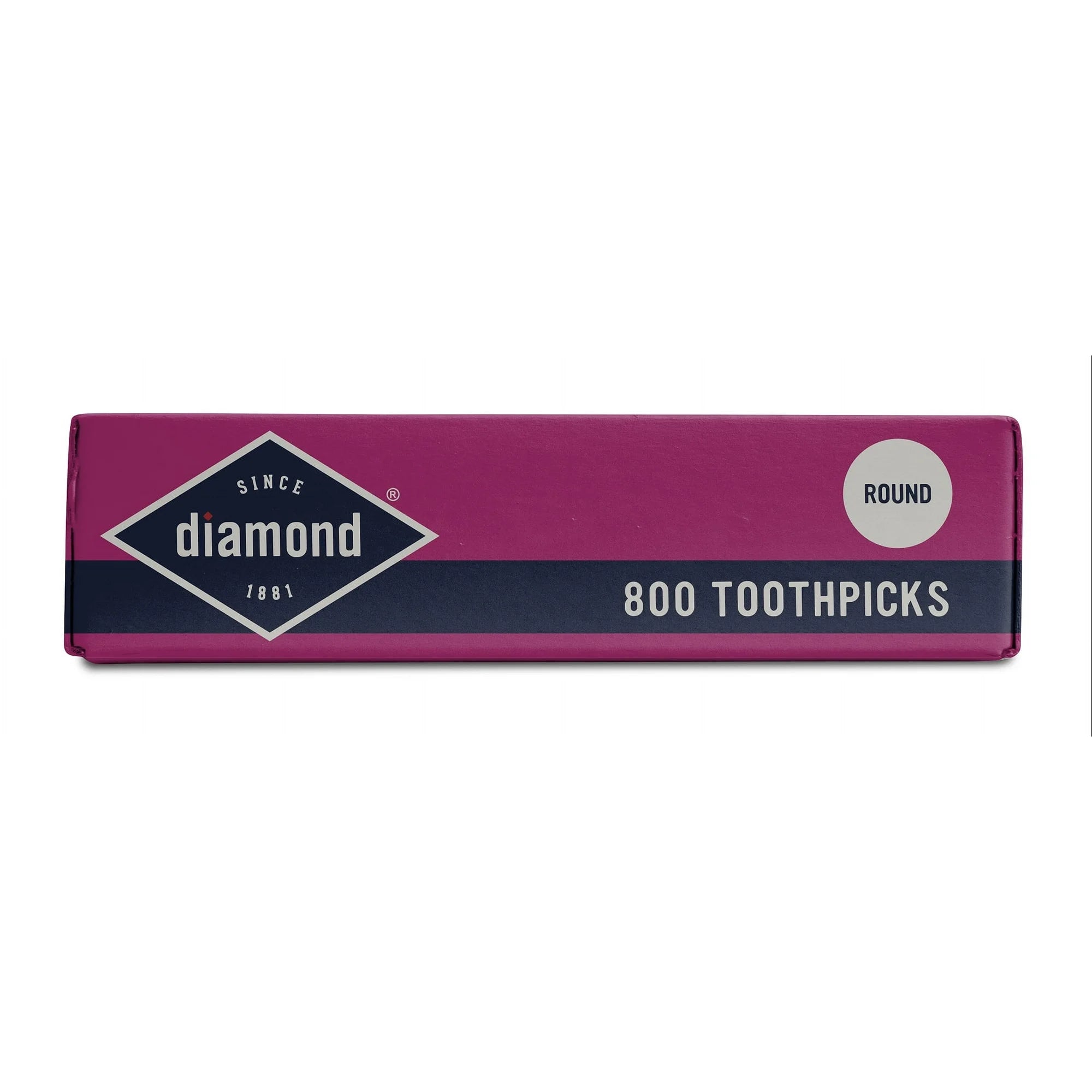 Diamond Classic Round Toothpicks Box, 800 Count