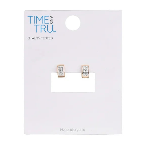 Time and Tru Women’s Gold Huggie Hoop Earrings