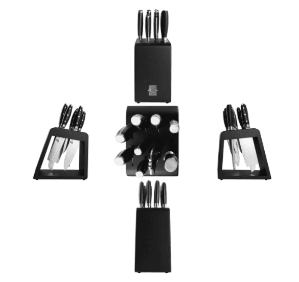10 Pieces Kitchen Knife Set With Wooden Block - MAK PERSONA ™