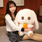 Kawaii Long Ear Rabbit Plush Pillow Big Size Bunny Dolls Stuffed Soft Animal Cushion Girls Kids Birthday Xmas Gifts