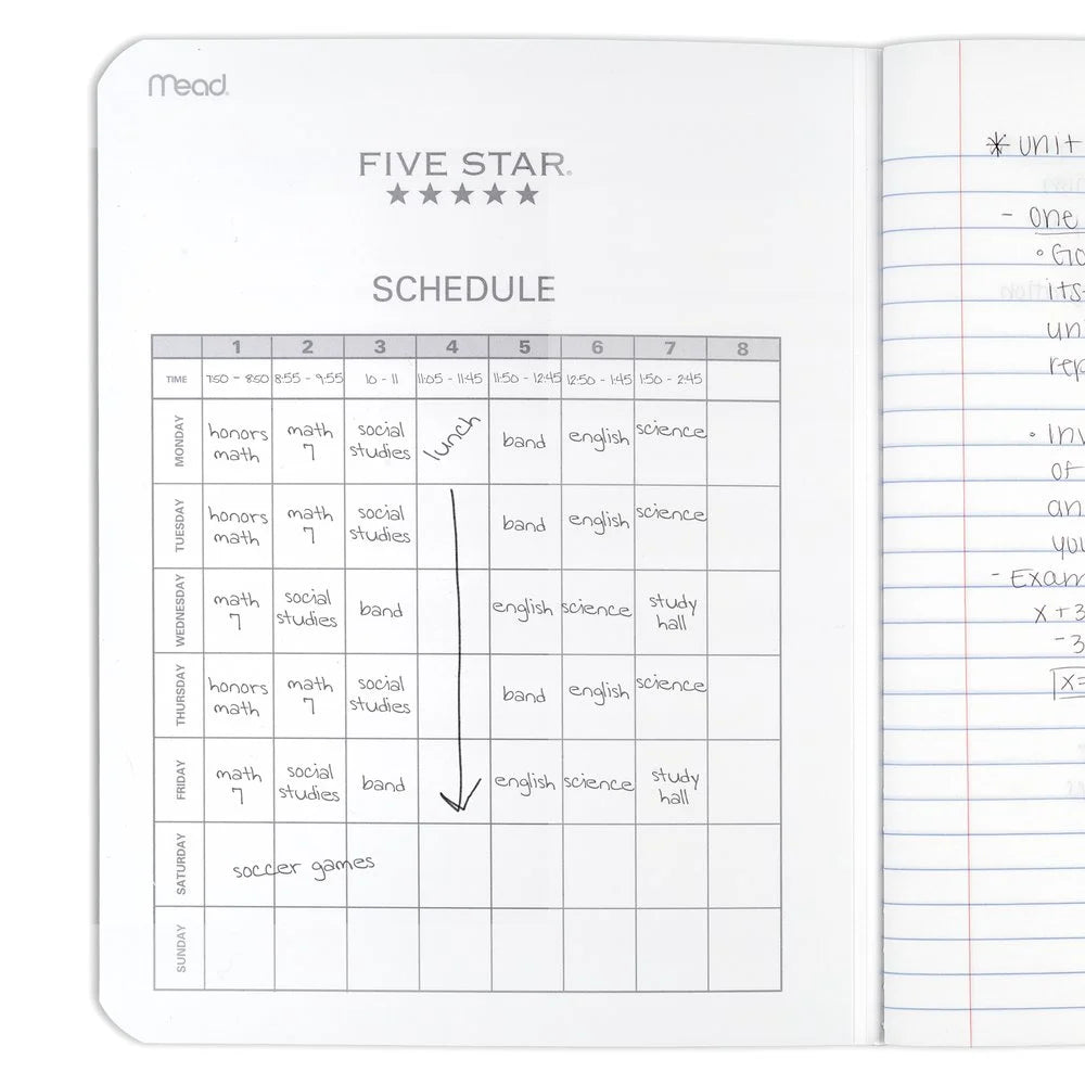 Five Star Composition Book - Wide Ruled, 100 Sheets