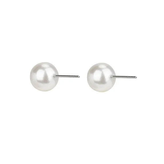 Time and Tru Women’s Pearl & Crystal Earring Set – 2 Pairs