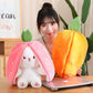 18cm Cosplay Strawberry Carrot Rabbit Plush Toy: Cuddly Bunny - MAK PERSONA ™