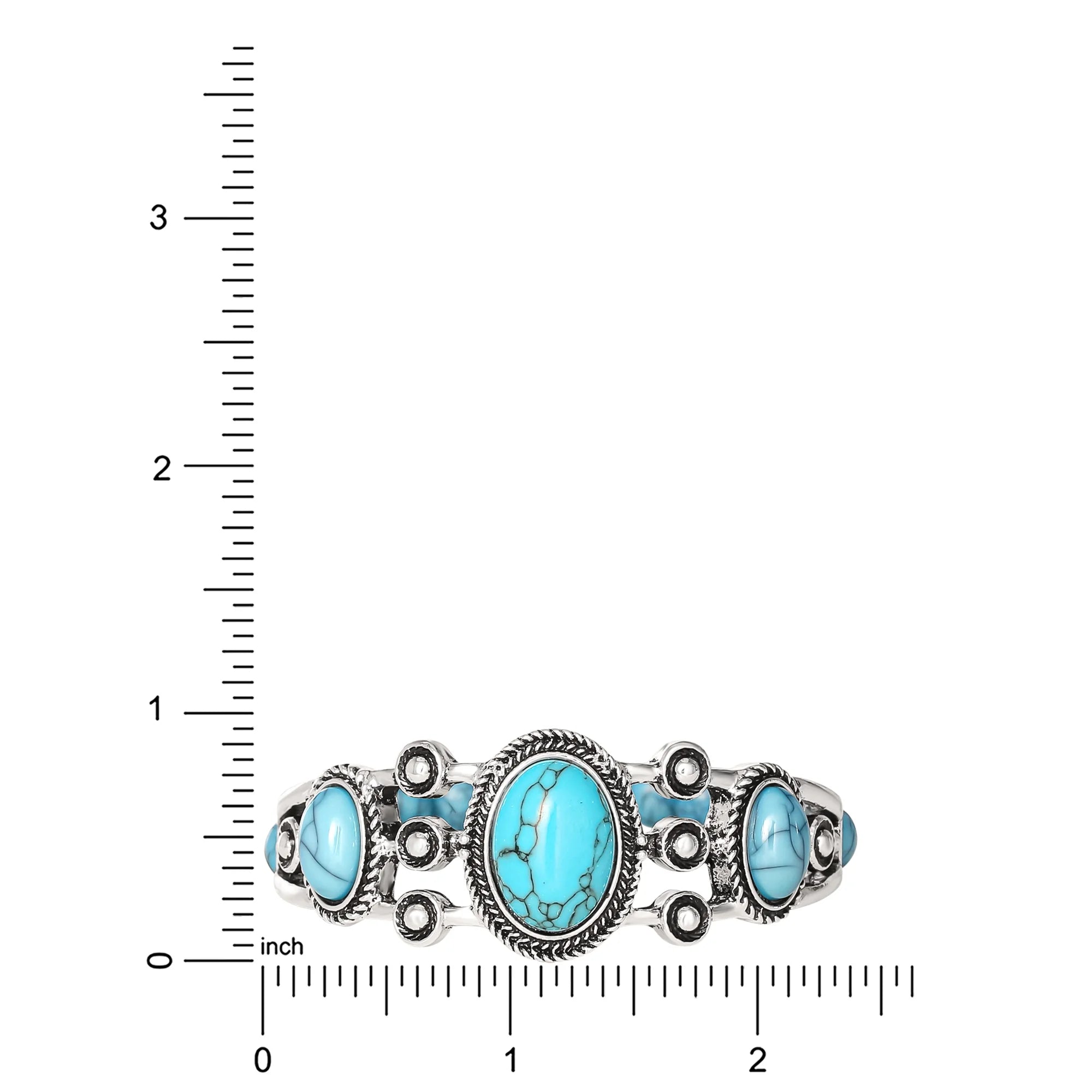 Jessica Simpson Faux Turquoise Stone Stretch Bracelet