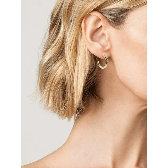 Time and Tru Women’s Gold-Tone Hoop Earring Set – 3-Piece