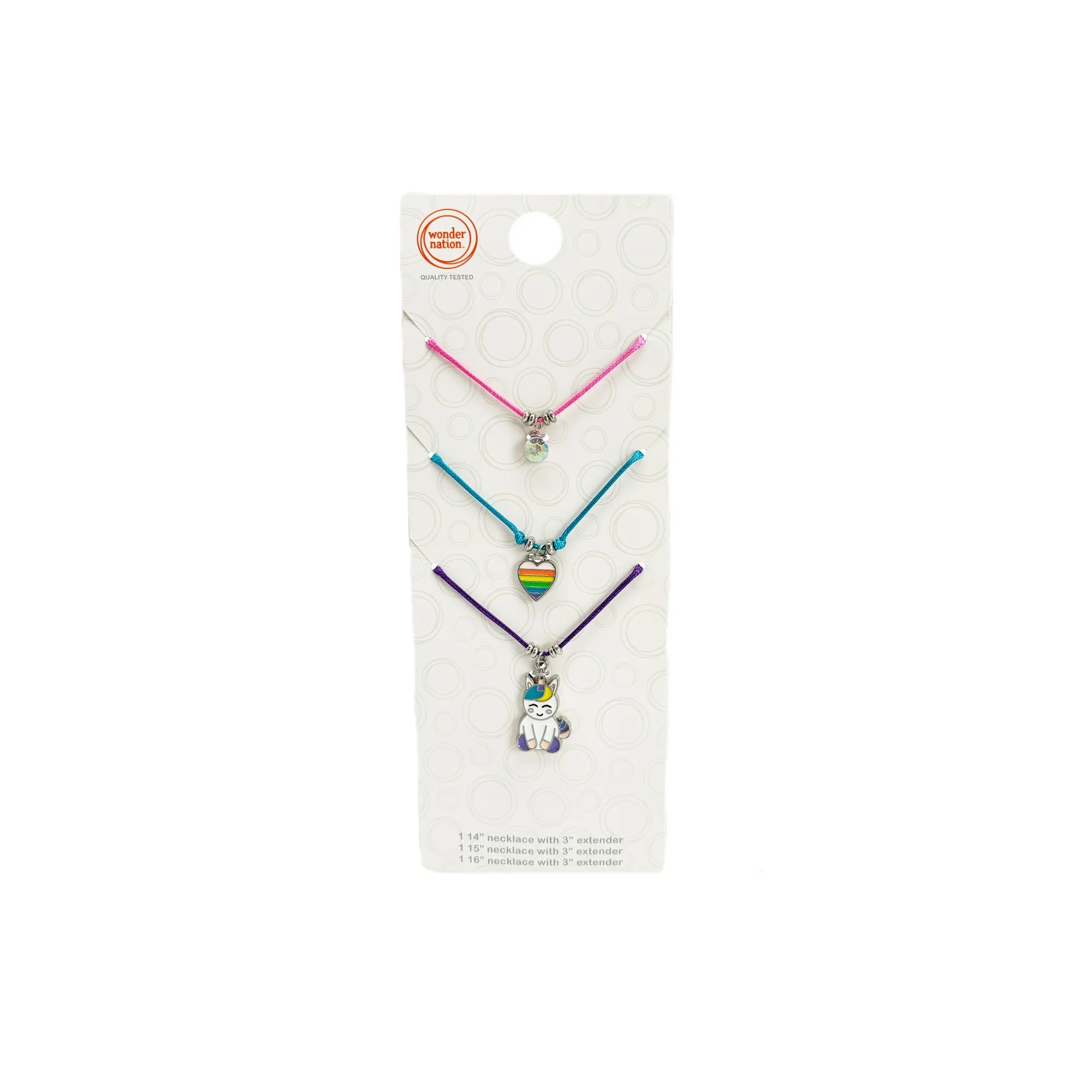 Wonder Nation Girls’ Unicorn Layered Necklace Set