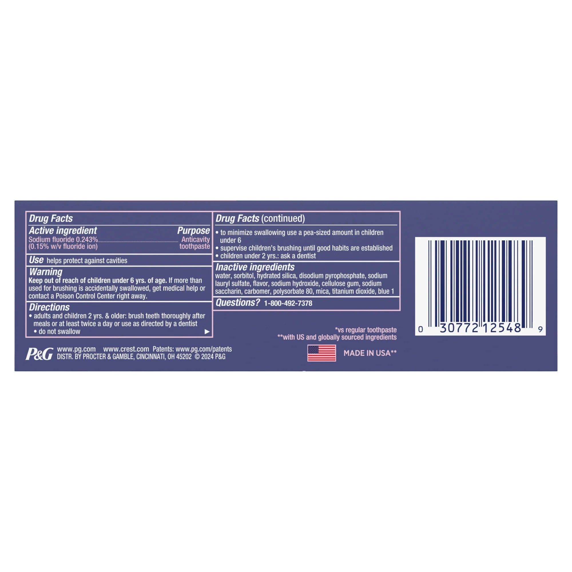 Crest 3D White Adv Toothpaste, Radiant Mint