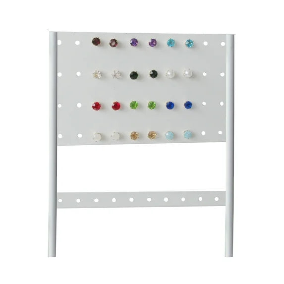 Time and Tru 12-Piece Gold-Tone Birthstone Stud Earrings