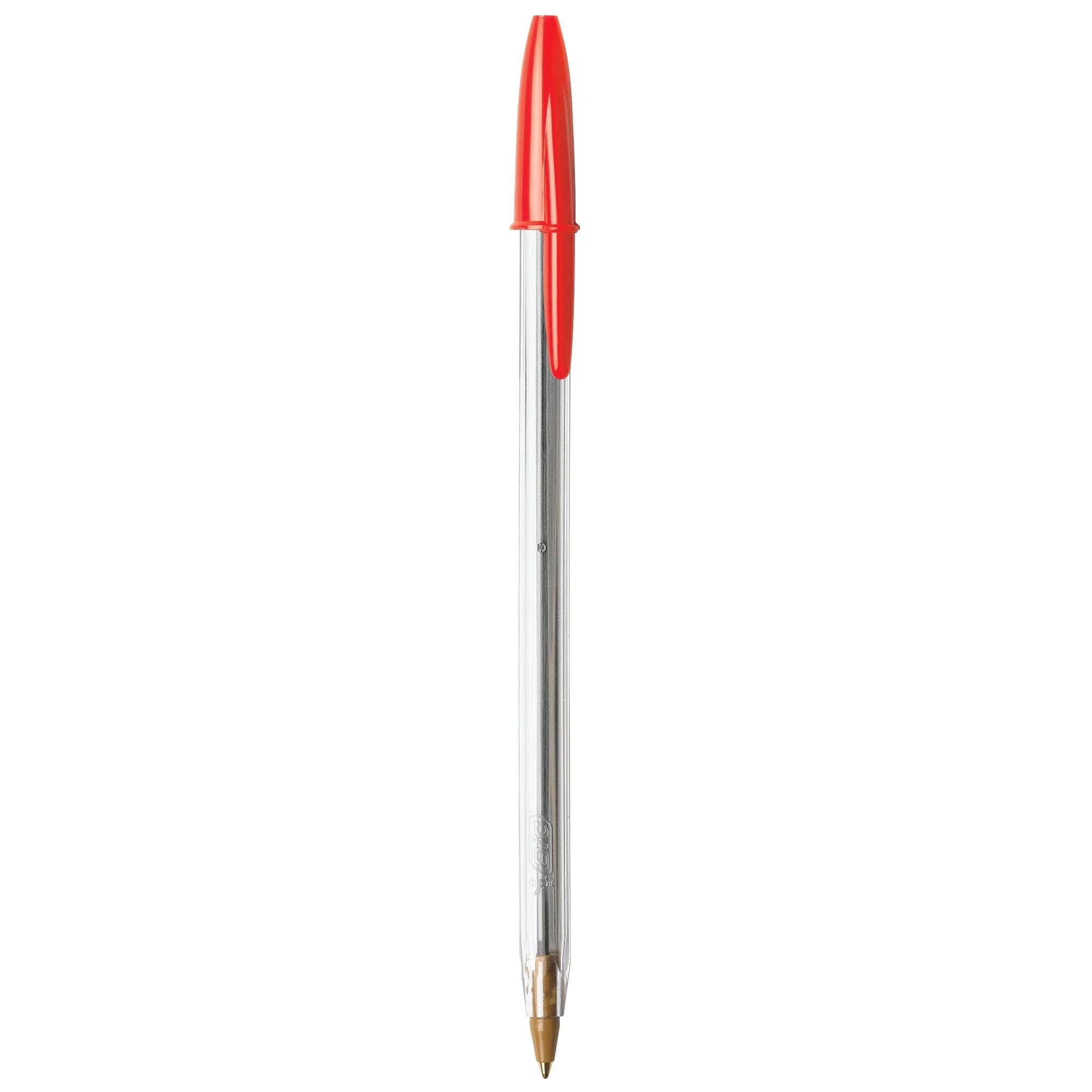 BIC Cristal Red Ballpoint Pens, Pack of 10
