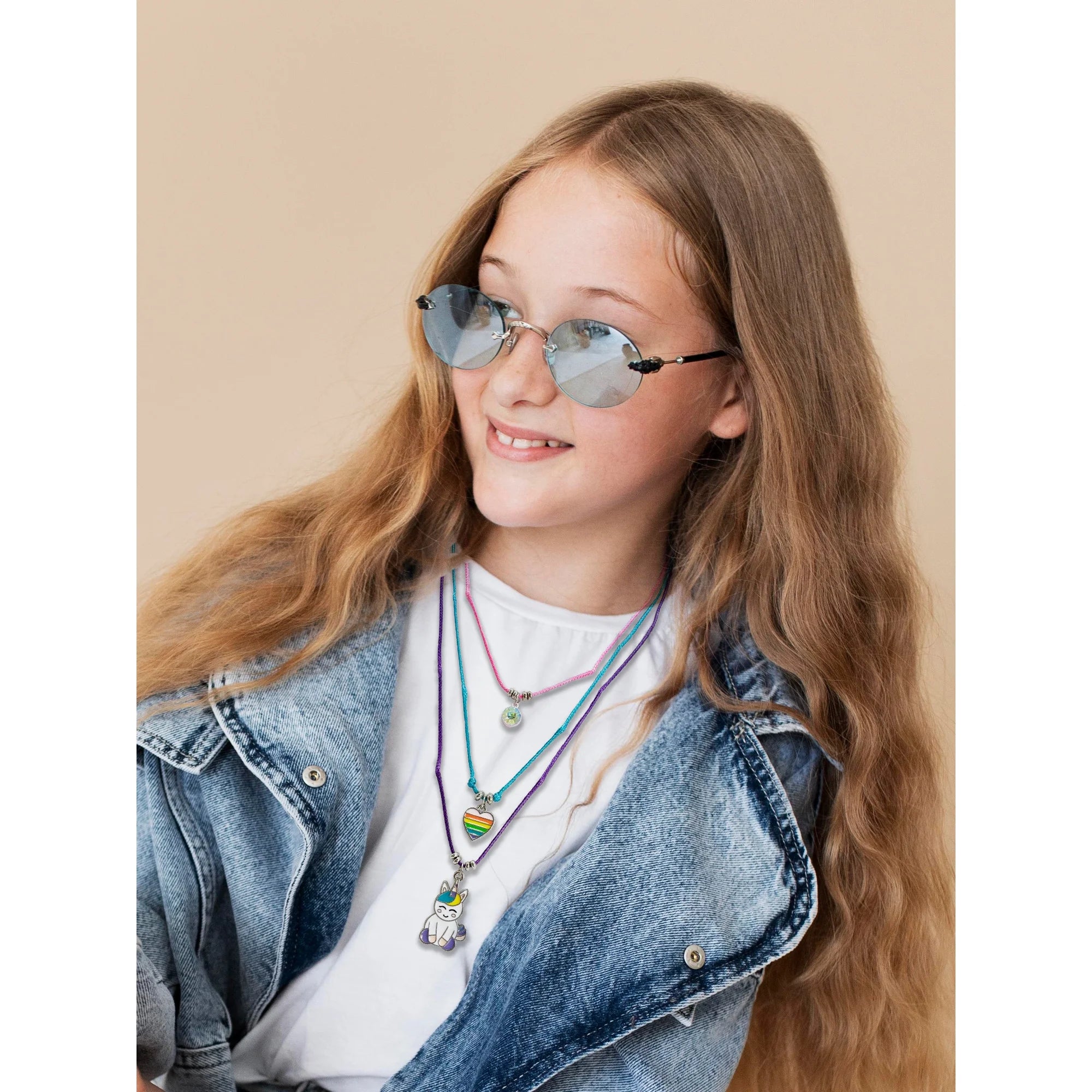 Wonder Nation Girls’ Unicorn Layered Necklace Set