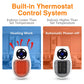 Portable Electric Heater 500W | Wall Plug-In Room Warmer | Mini Radiator with Remote