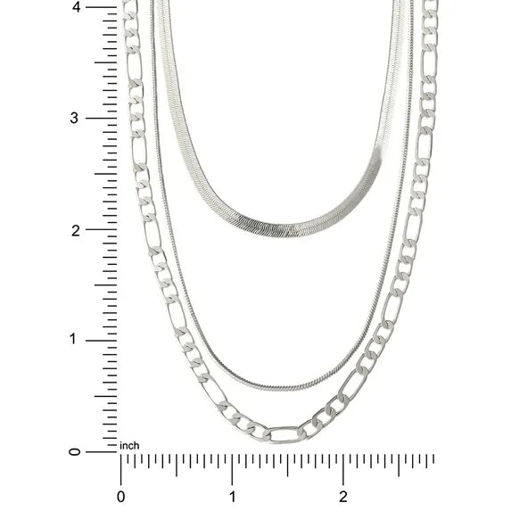 Believe by Brilliance Women's Triple Layer Necklace Set