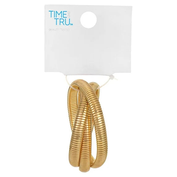 Gold-Tone Twist Bangle Bracelet for Women | Time and Tru
