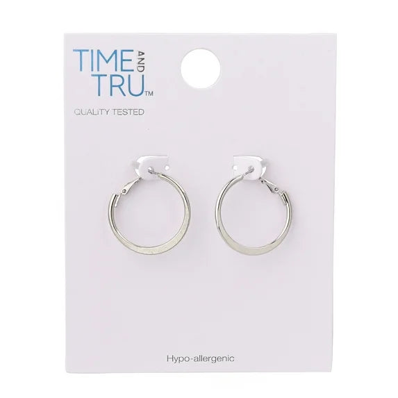 Time and Tru Silver Bangles – 10-Piece Stackable Set