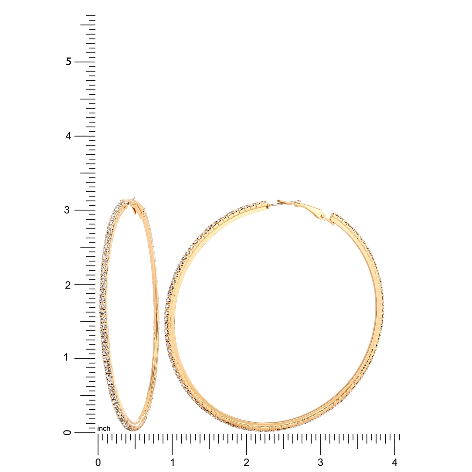 Jessica Simpson Women's Gold-Tone Hoop Earrings