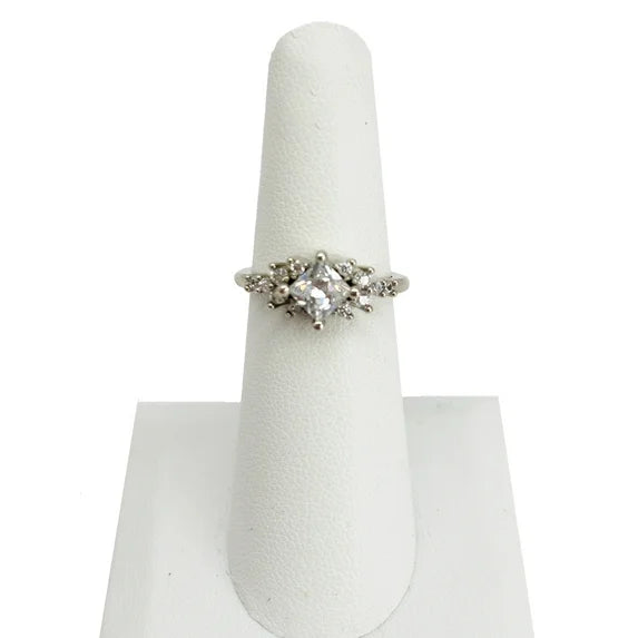 Elegant Silver CZ Engagement Ring – Size 6 | Believe in Brilliance