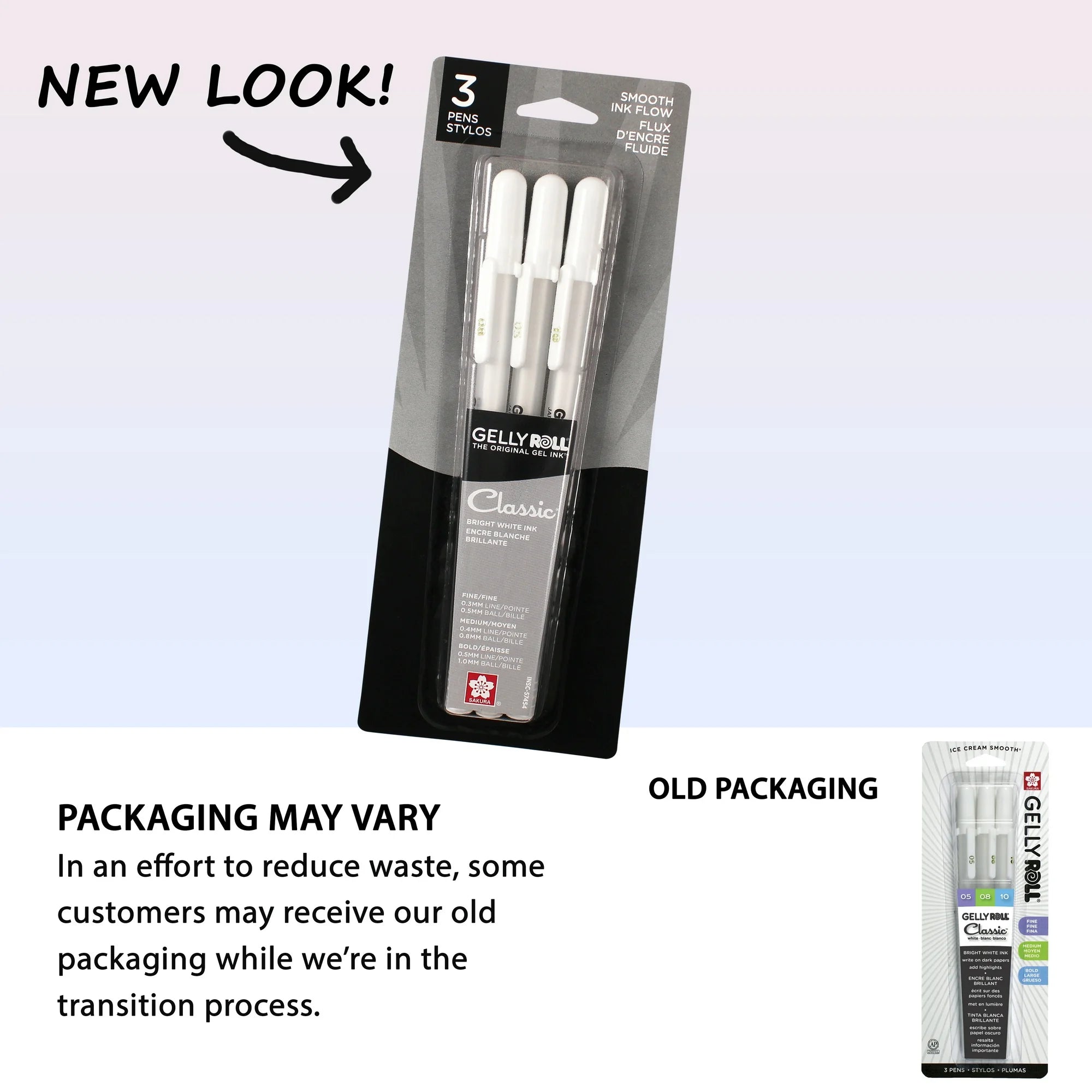 Sakura Gelly Roll White Pens ,3 Pack