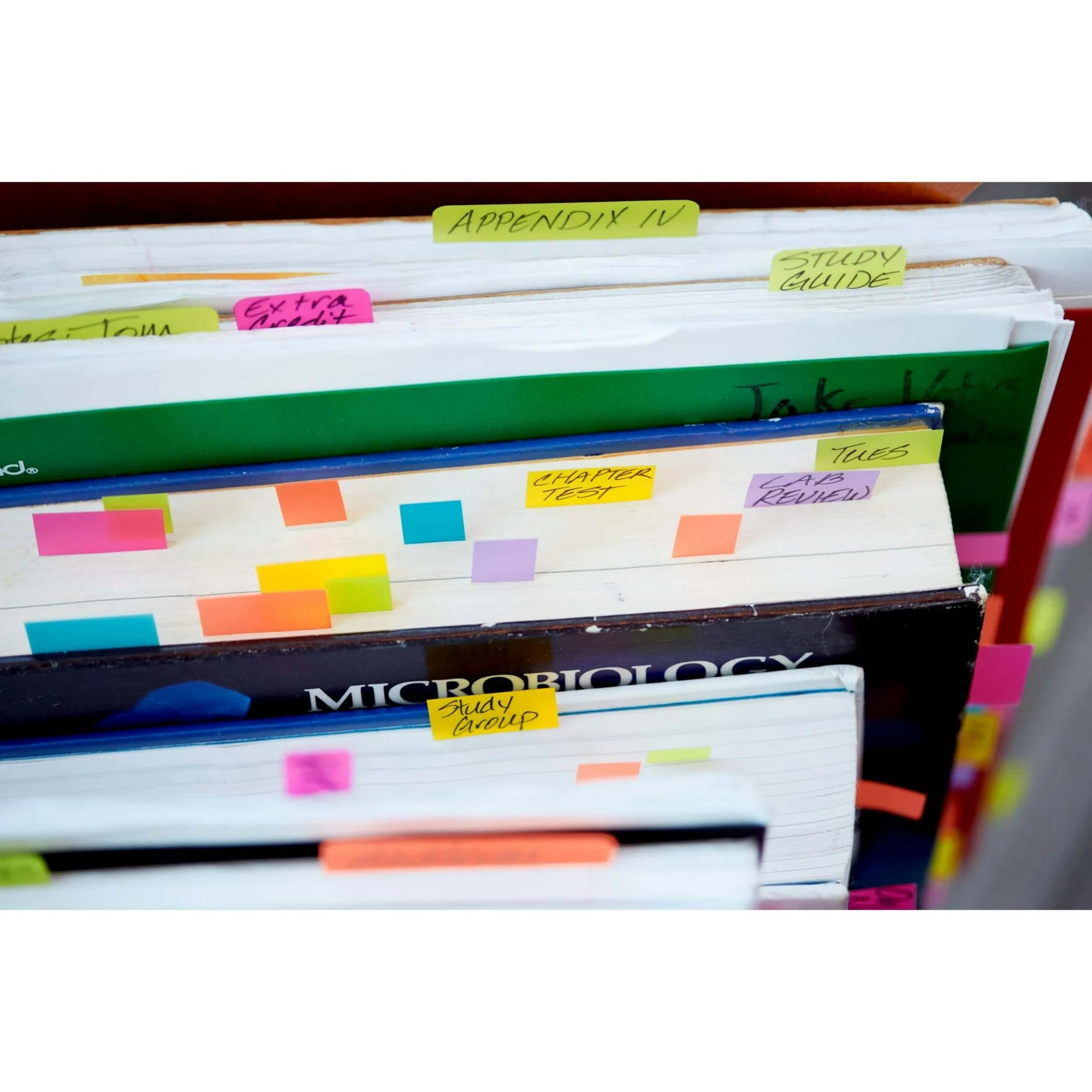 Post-it Page Markers Assorted Colors, 4 Pads
