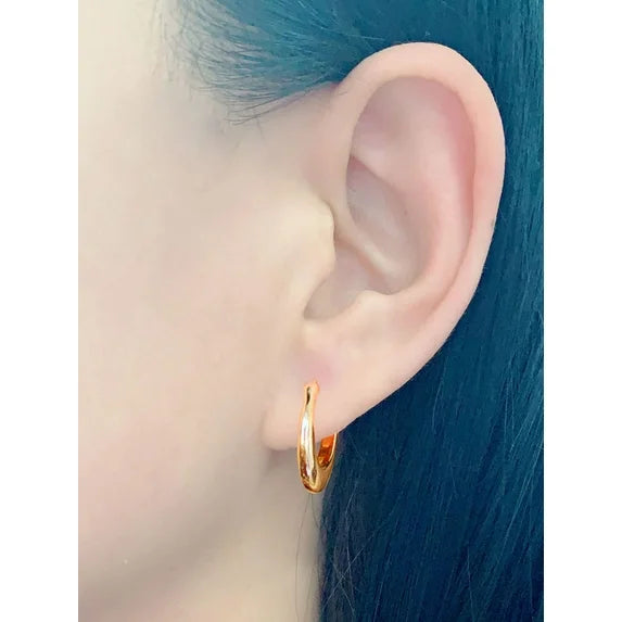 Time and Tru Gold Hoop Earrings Set – 6 Pairs