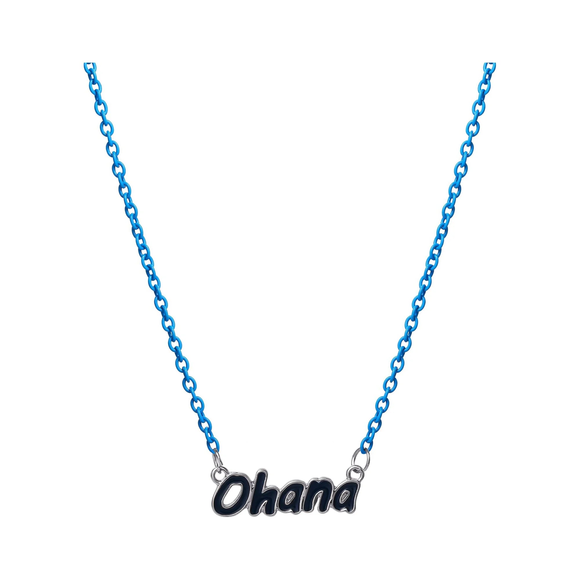 Disney Lilo & Stitch “Ohana” Double Necklace for Girls & Tweens