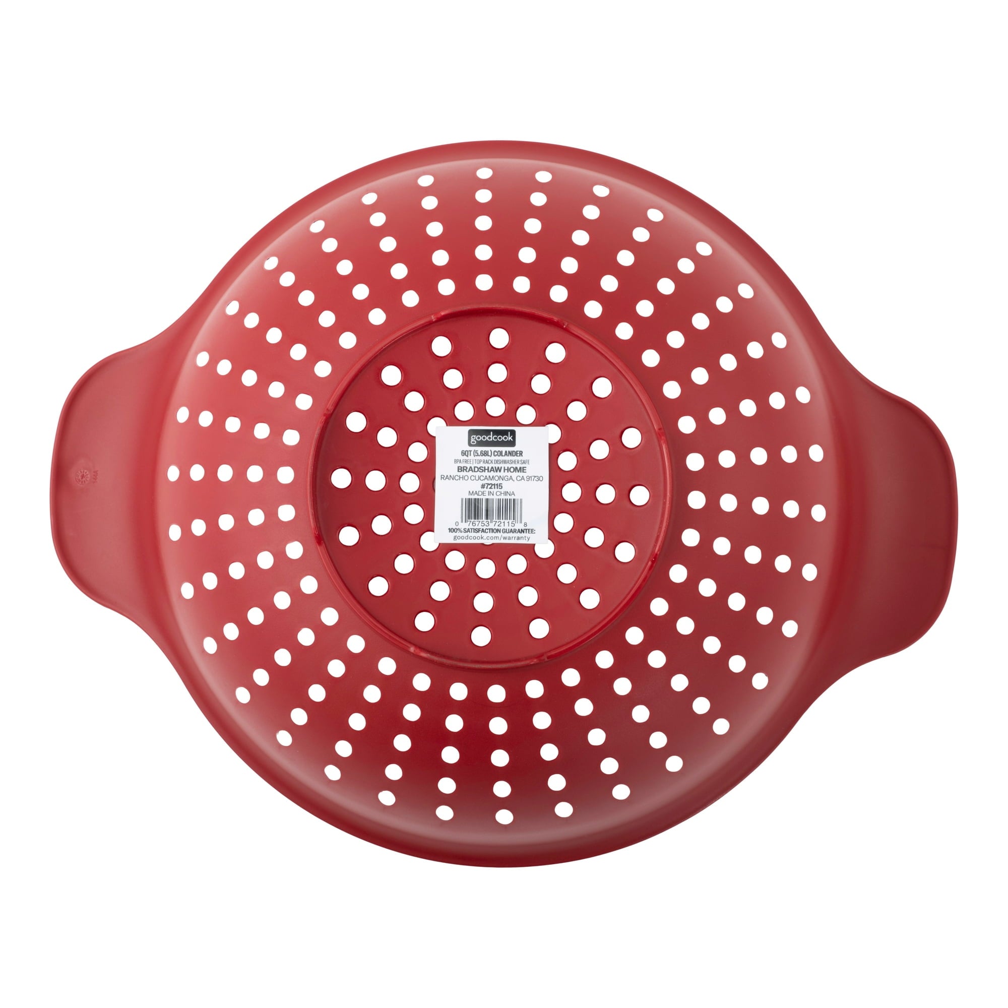 GoodCook PROfreshionals 6-Quart Red Colander