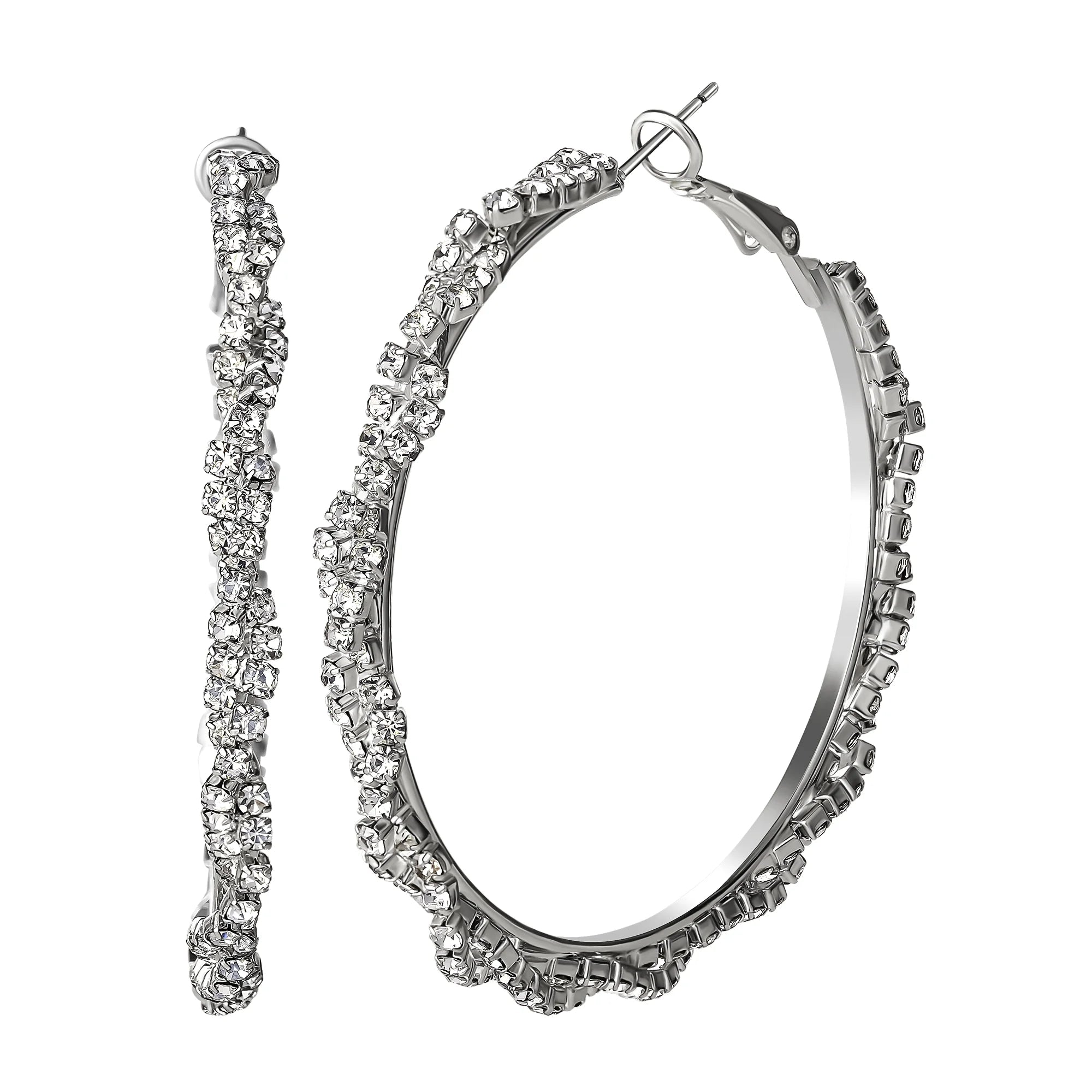 Jessica Simpson Women’s Twisted Hoop Earrings