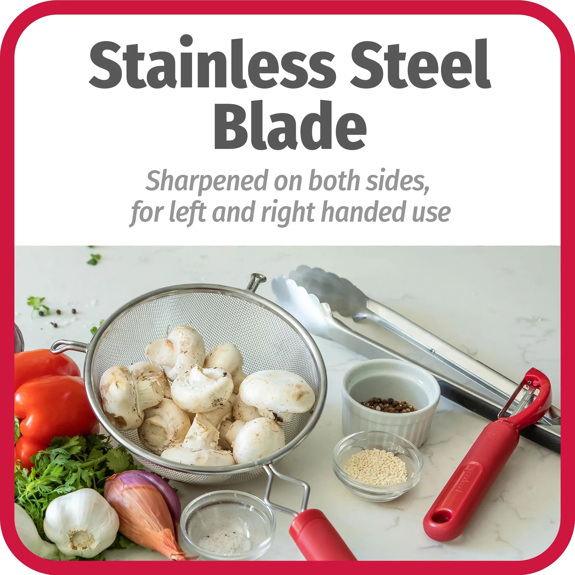 GoodCook PROfreshionals Swivel Peeler ,Red