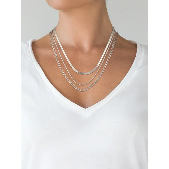 Believe by Brilliance Women's Triple Layer Necklace Set