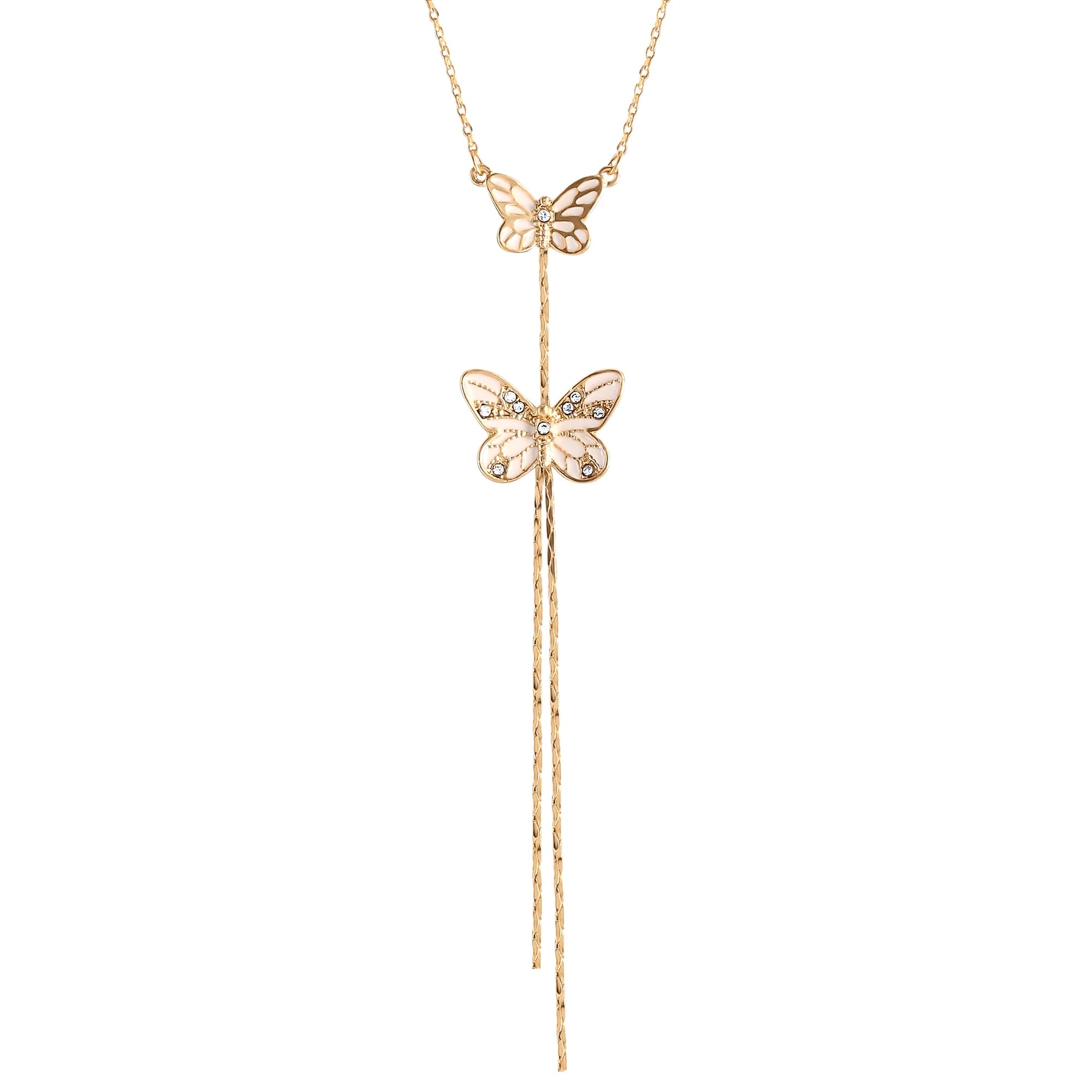 Jessica Simpson Women's Butterfly Y Necklace