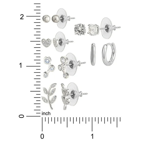 Believe by Brilliance Women's 0.12 Ct. T.W. Stud Earrings -(5.74 in)