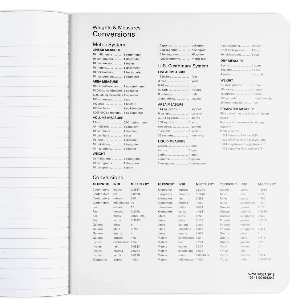 Five Star Composition Book - Wide Ruled, 100 Sheets