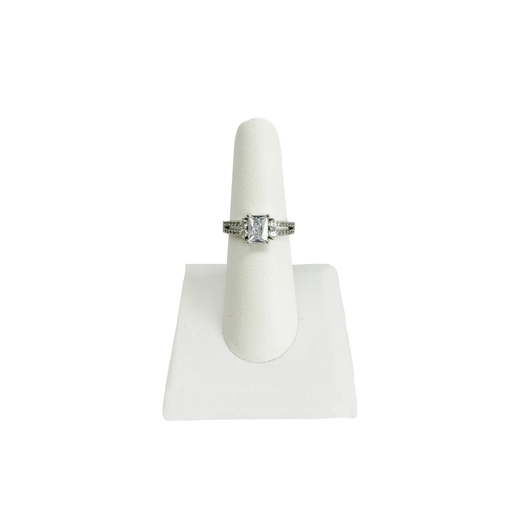 Women's Fine Silver AAA CZ Engagement Ring – Size 7 | Believe in Brilliance