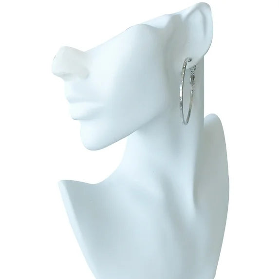 3-Piece Crystal Hoop Earring Set – Time and Tru Women’s Jewelry