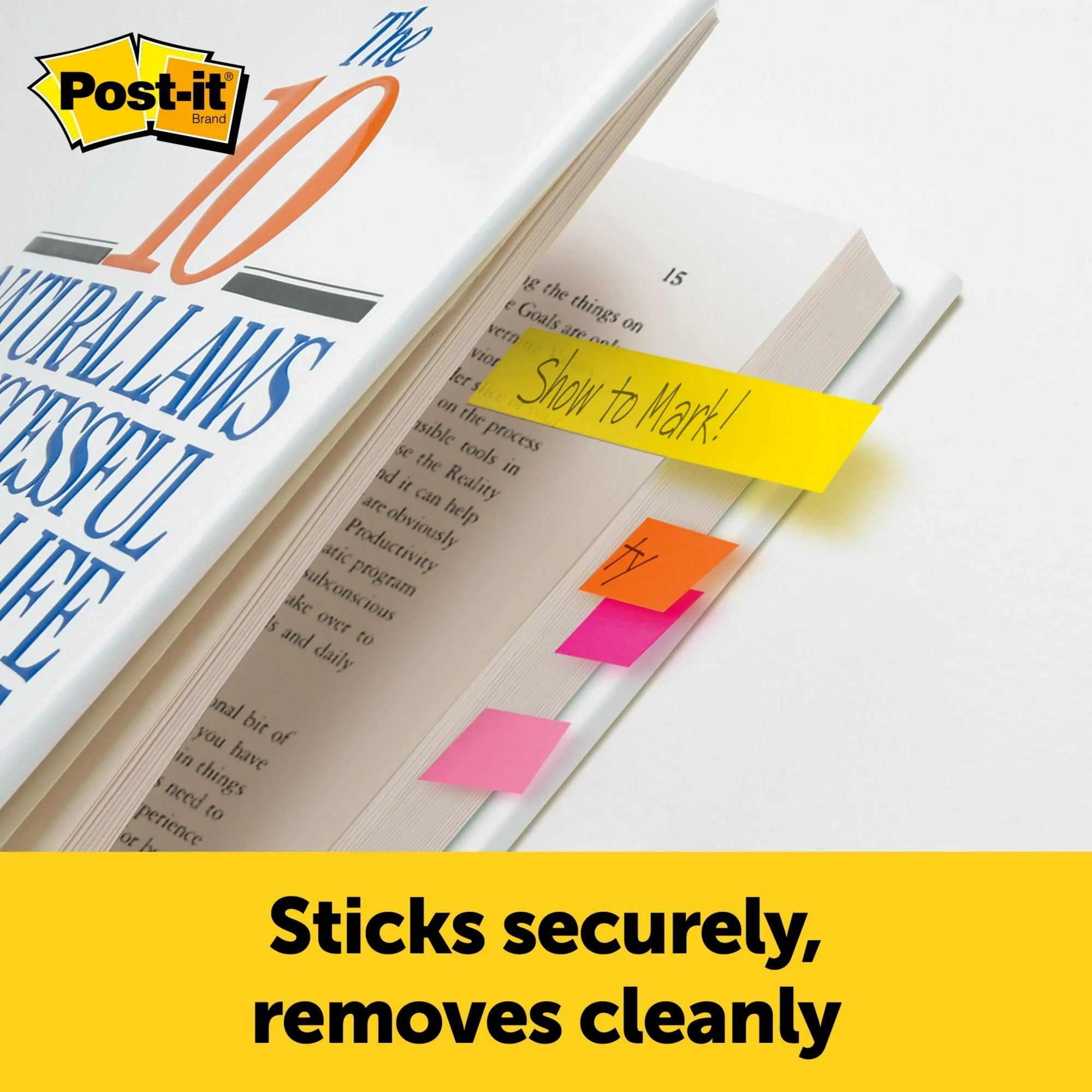 Post-it Page Markers Assorted Colors, 4 Pads