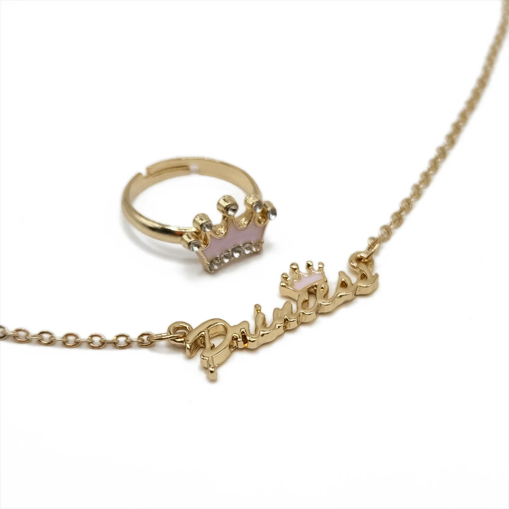 Wonder Nation 2-Piece Princess Necklace and Ring Set