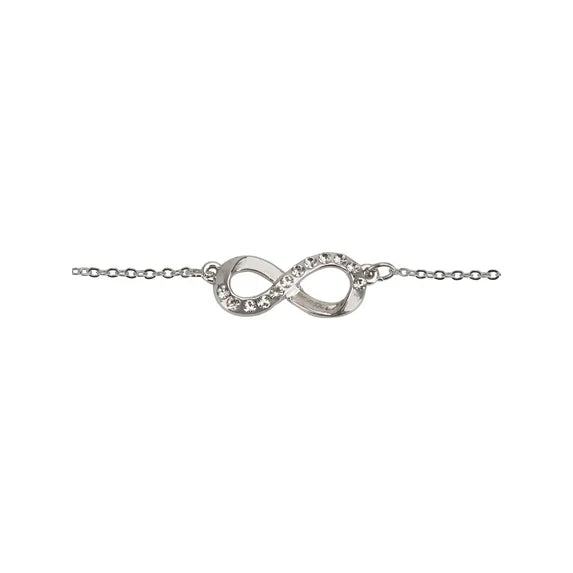 Time and Tru Women’s Infinity Crystal Pendant Necklace