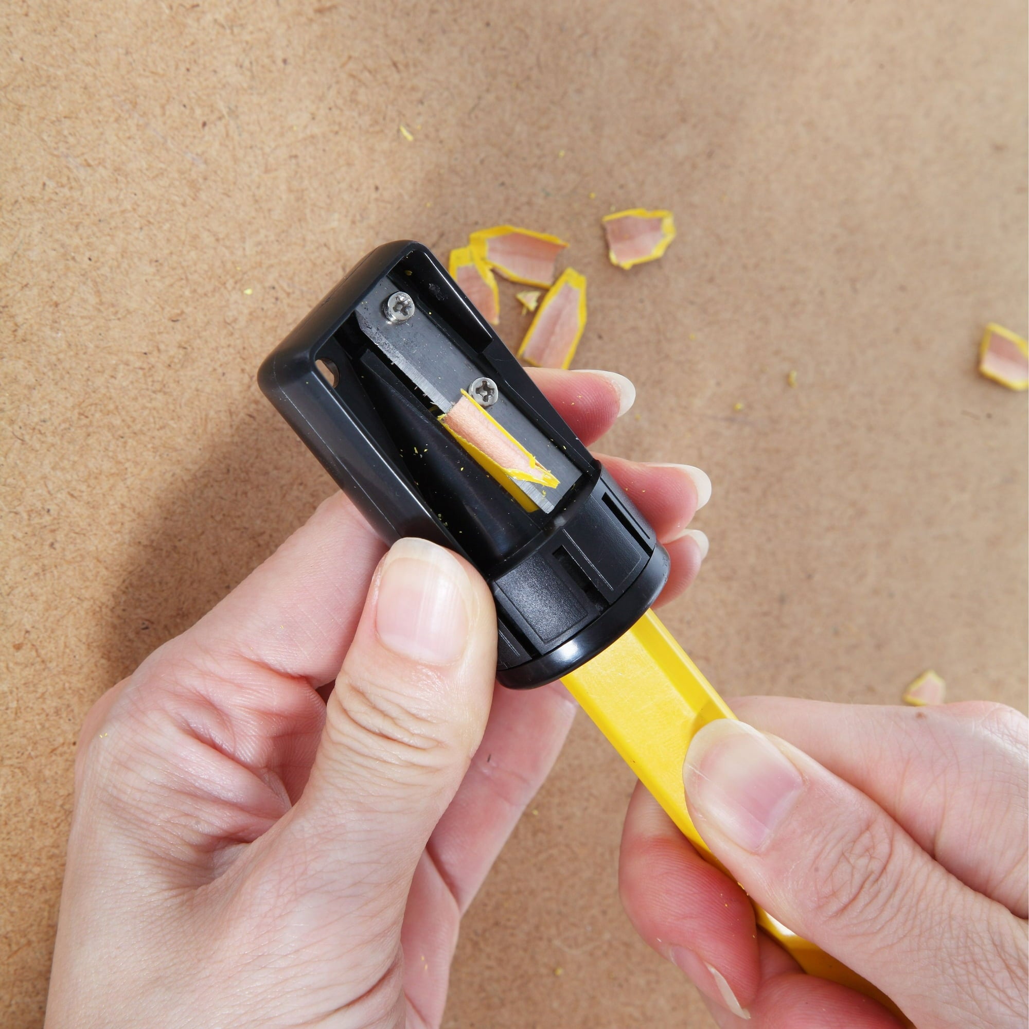 Hyper Tough Black Carpenter Pencil Sharpener