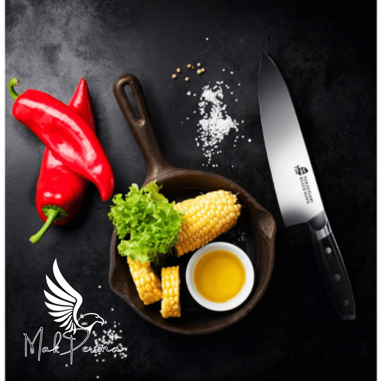 8" Kitchen Professional Cooking Knife - MAK PERSONA ™