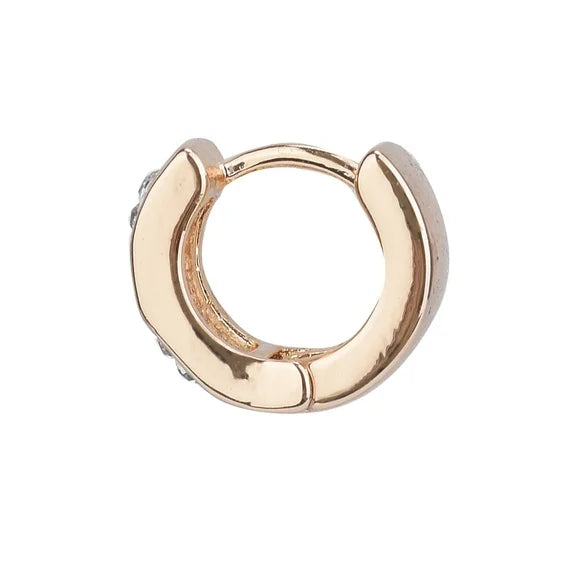 Time and Tru Women’s Gold Huggie Hoop Earrings