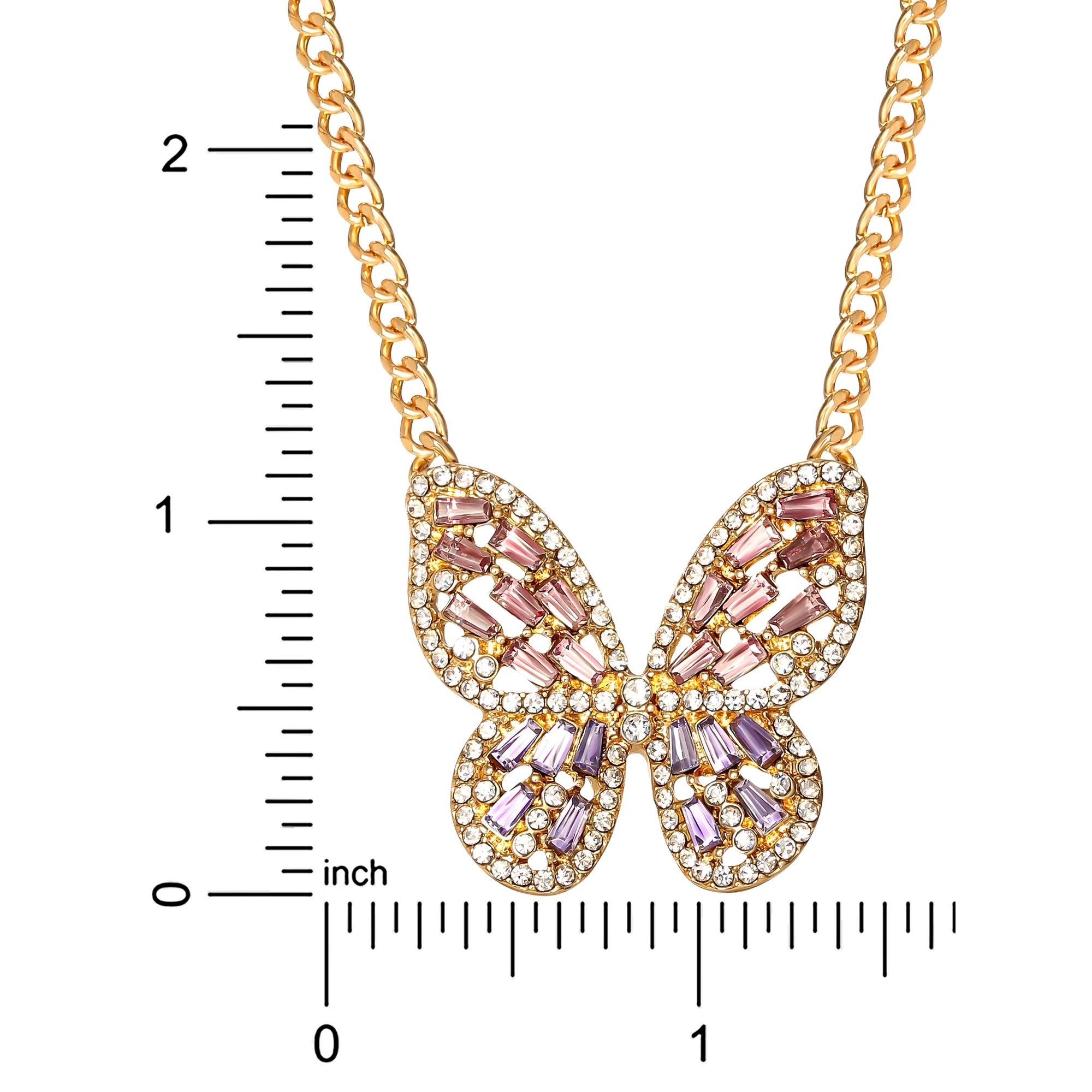 Jessica Simpson Butterfly Pendant Necklace