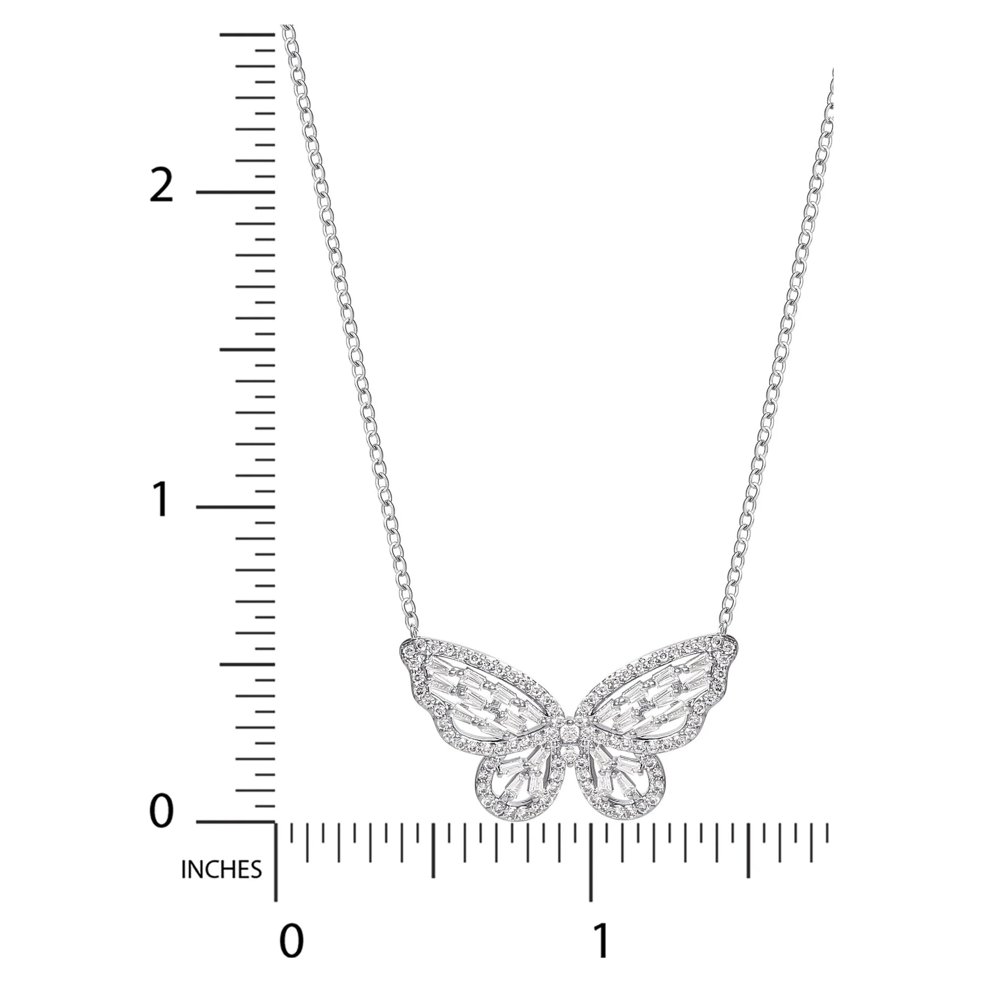 Believe by Brilliance Women's Butterfly Necklace