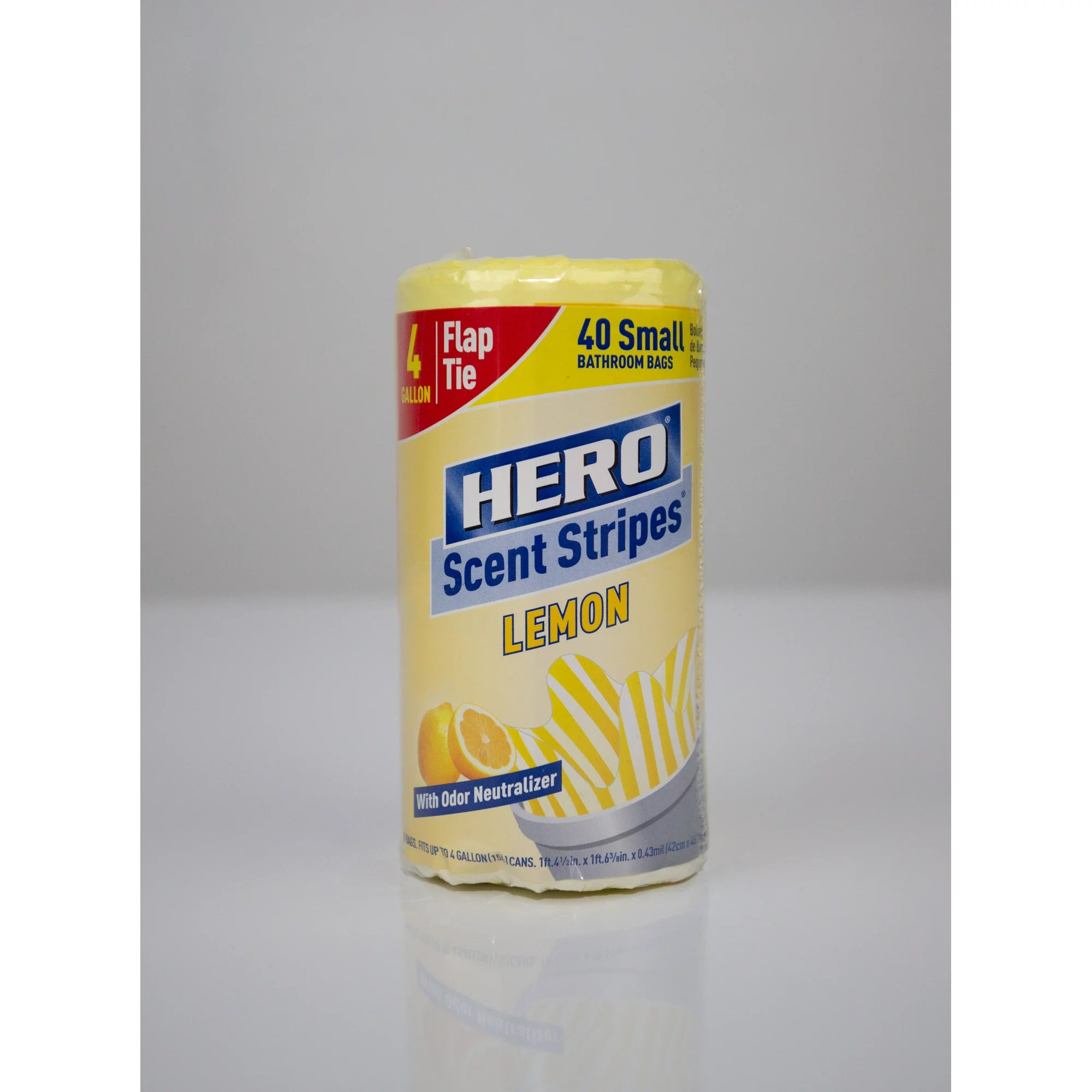 Hero Small Trash Bags, 4 Gallon, 40 Bags