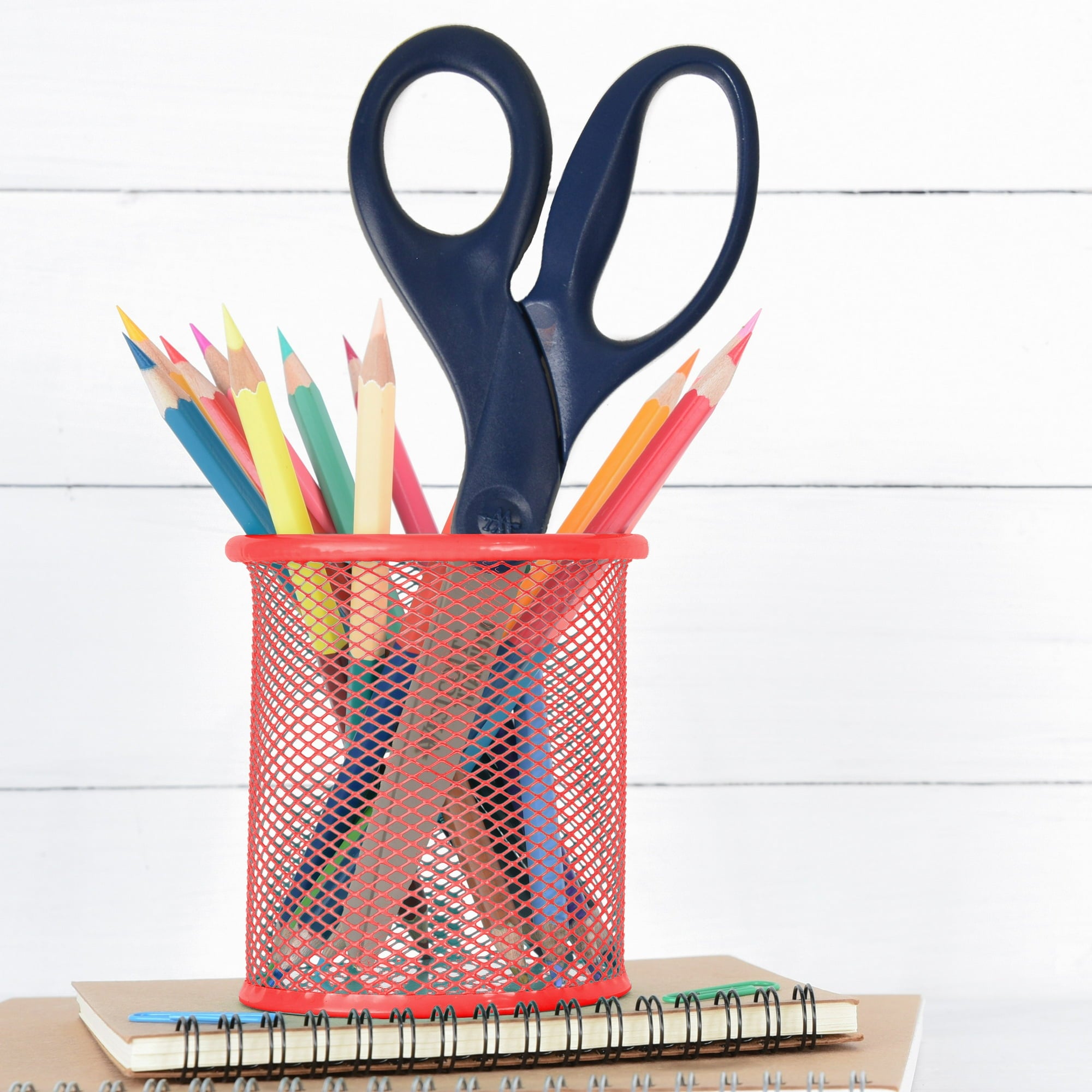 Westcott Titanium Bonded Straight Adult Scissors, 8", Blue