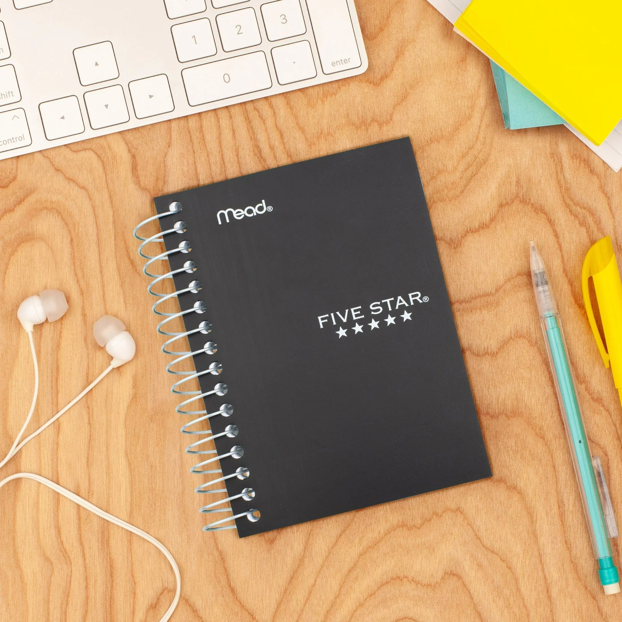 Five Star Fat Lil' Wirebound Notebook Black