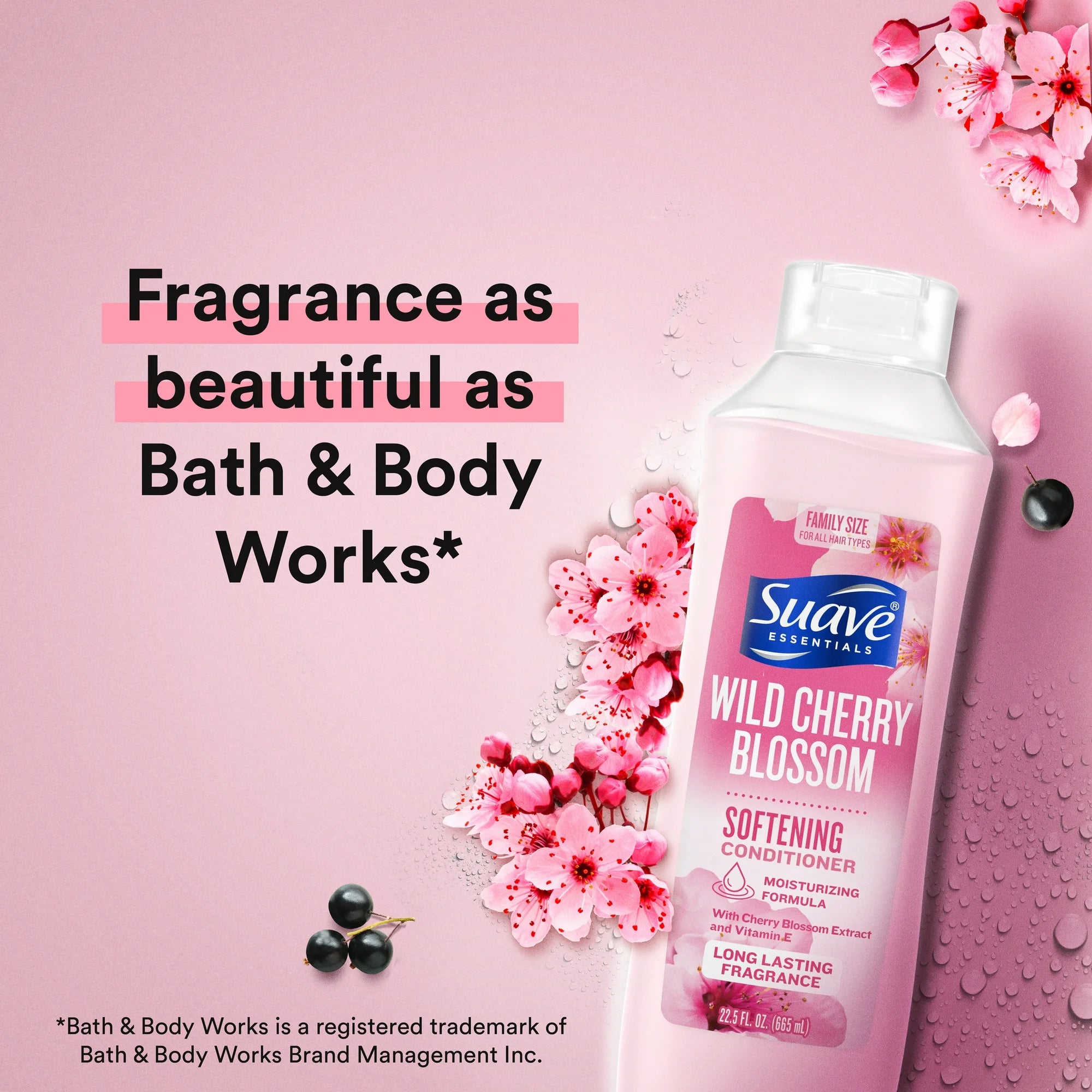 Suave Wild Cherry Blossom Conditioner, 22.5 fl oz