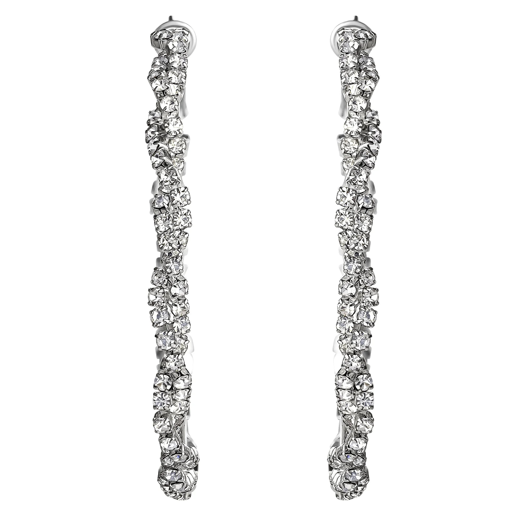 Jessica Simpson Women’s Twisted Hoop Earrings