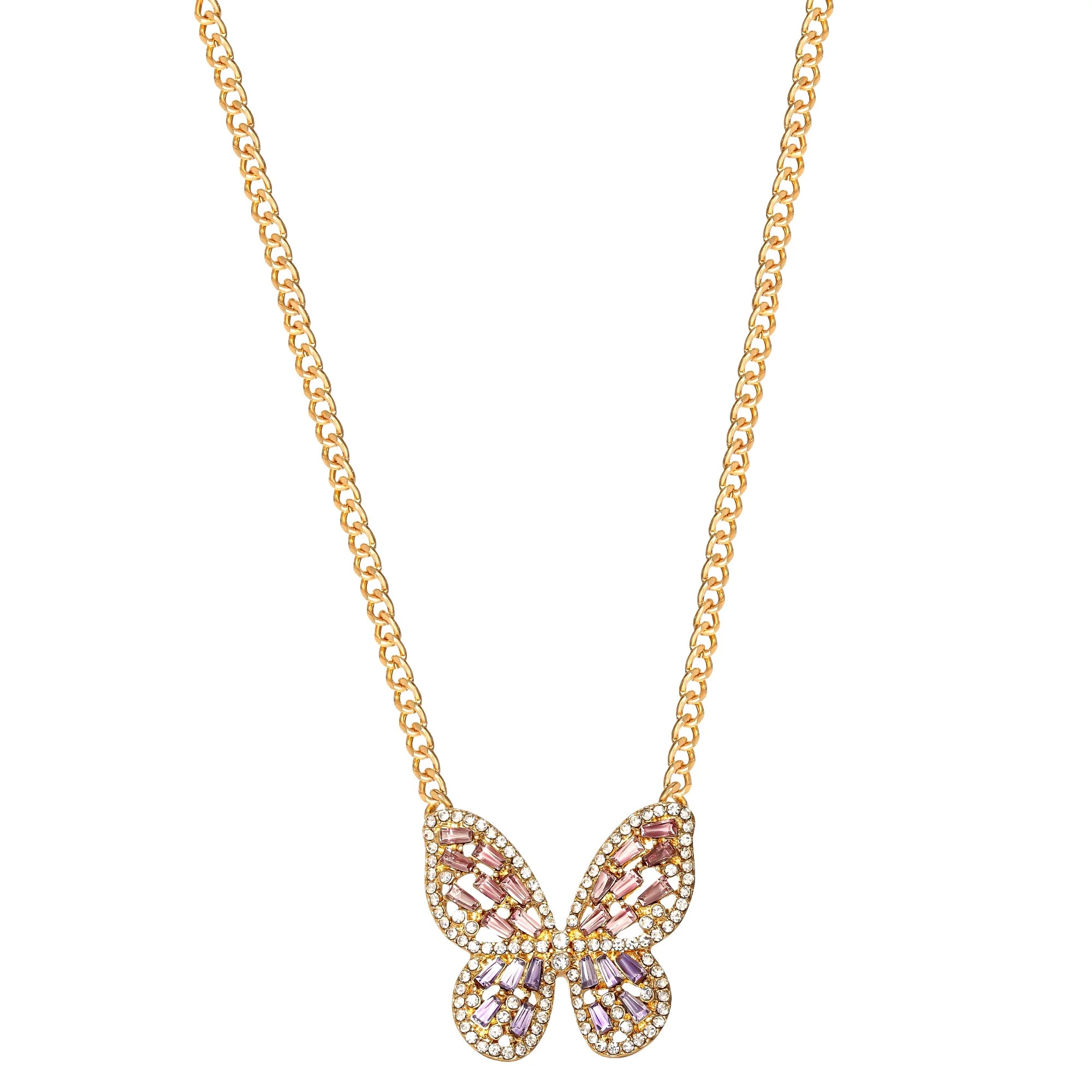 Jessica Simpson Butterfly Pendant Necklace